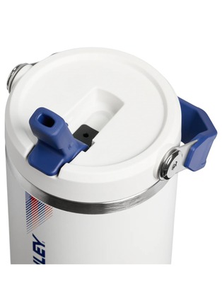  - STANLEY - The Iceflow™ Flip Straw 2.0 Tumbler 30oz — Team White Dark Blue