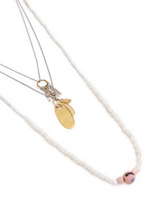 Detail View - Click To Enlarge - MC MATHIAS CHAIZE - Beaded Pendant Chain Necklace - Set of 3