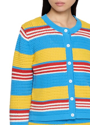  - POSSE - Tammy Striped Cotton Knit Cardigan