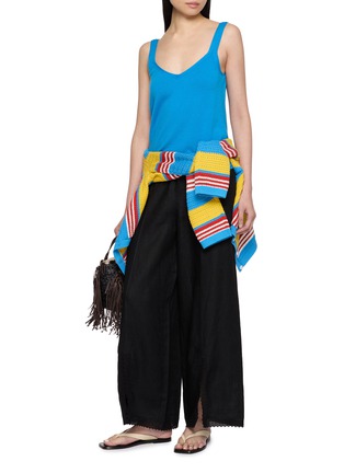 Figure View - Click To Enlarge - POSSE - Petra V-Neck Wool Knit Tank Top