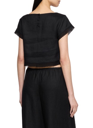 Back View - Click To Enlarge - POSSE - Alfie Lace Trim Top