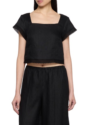 Main View - Click To Enlarge - POSSE - Alfie Lace Trim Top