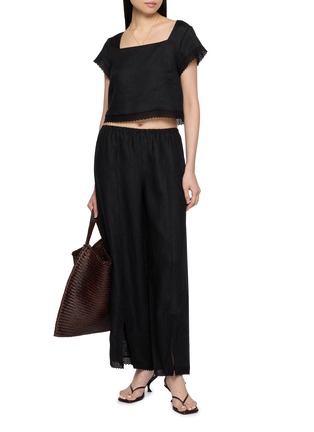 Figure View - Click To Enlarge - POSSE - Alfie Lace Trim Top