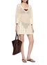 Figure View - Click To Enlarge - POSSE - Saskia Crochet Cotton Knit Dress