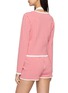 Back View - Click To Enlarge - POSSE - Micah Gingham Knit Cardigan