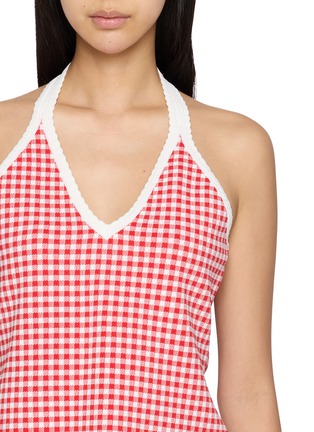  - POSSE - Micah Gingham Knit Halter Top