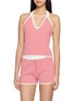 POSSE Micah Gingham Knit Halter Top