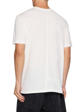 Back View - Click To Enlarge - THE ROW - Luke Back Seam Textured Cotton Jersey T-Shirt