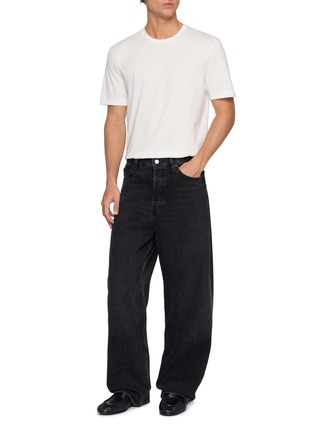 Figure View - Click To Enlarge - THE ROW - Luke Back Seam Textured Cotton Jersey T-Shirt