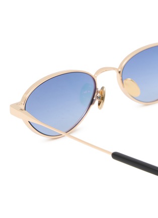 Detail View - Click To Enlarge - GAST - Alba Metal Oval Sunglasses
