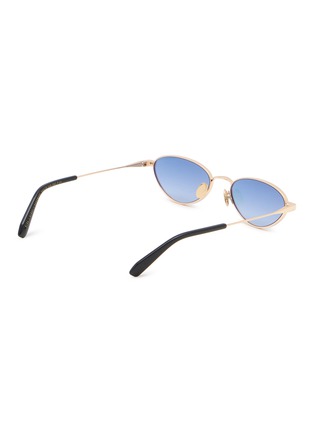 Figure View - Click To Enlarge - GAST - Alba Metal Oval Sunglasses