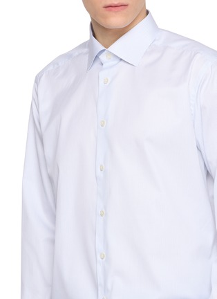  - ETON  - Striped Signature Twill Cotton Shirt