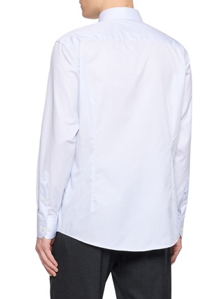 Back View - Click To Enlarge - ETON  - Striped Signature Twill Cotton Shirt