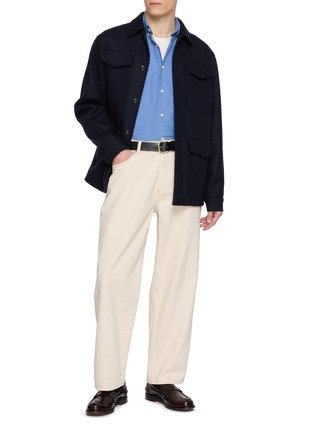 Figure View - Click To Enlarge - ETON  - Long Sleeve Cotton Shirt
