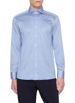 Main View - Click To Enlarge - ETON  - Long Sleeve Cotton Dress Shirt