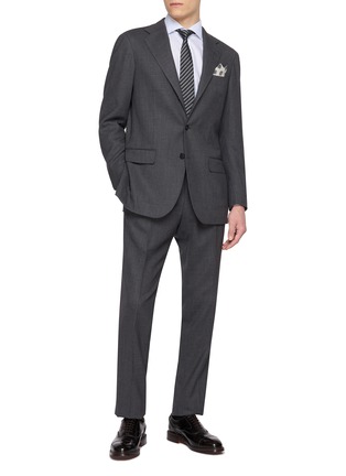 Figure View - Click To Enlarge - ETON  - Long Sleeve Cotton Dress Shirt