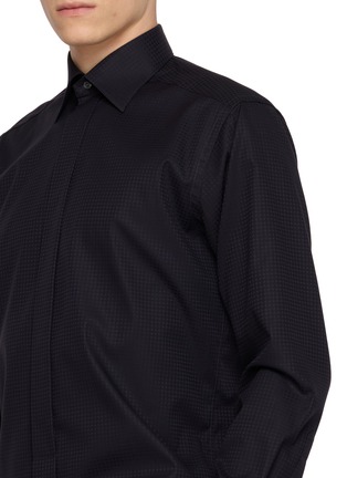  - ETON  - Micro Pattern Cotton Dress Shirt