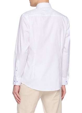 Back View - Click To Enlarge - ETON  - Long Sleeve Contrast Button Shirt