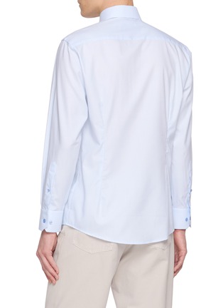 Back View - Click To Enlarge - ETON  - Long Sleeve Contrast Button Shirt
