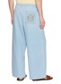 Back View - Click To Enlarge - LOEWE - Drawstring Anagram Embroidered Light Wash Pants