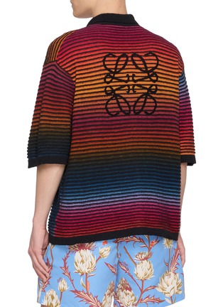 Back View - Click To Enlarge - LOEWE - Gradient Stripe Spread Collar Shirt
