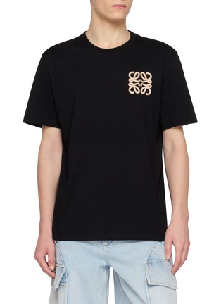 Main View - Click To Enlarge - LOEWE - Anagram Embroidered T-Shirt