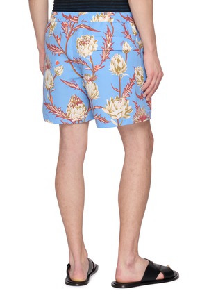 Back View - Click To Enlarge - LOEWE - Floral Drawstring Shorts