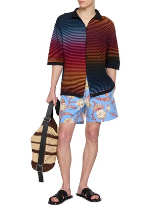 Figure View - Click To Enlarge - LOEWE - Floral Drawstring Shorts