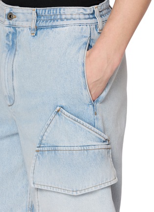  - LOEWE - Light Wash Cargo Shorts