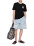 Figure View - Click To Enlarge - LOEWE - Light Wash Cargo Shorts