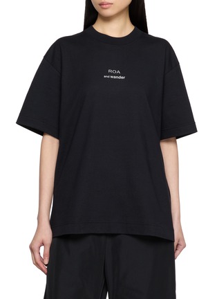 Main View - Click To Enlarge - AND WANDER - x ROA Logo Print T-Shirt