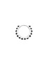 Detail View - Click To Enlarge - MARIA TASH - Eternity 18K White Gold Black Diamond Hoop Earring