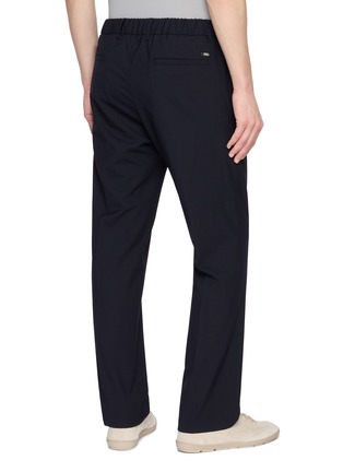 Back View - Click To Enlarge - HERNO - Pleated Front Tapered Pants