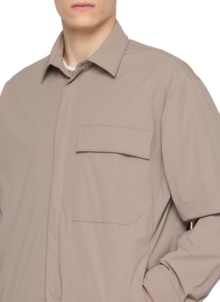  - HERNO - Flap Pocket Snap Button Shirt