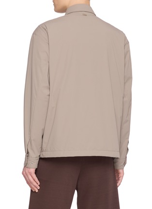 Back View - Click To Enlarge - HERNO - Flap Pocket Snap Button Shirt