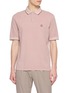 HERNO Contrast Stripe Collar Cotton Polo Shirt