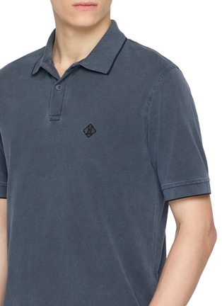  - HERNO - Logo Embroidered Cotton Polo Shirt