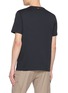 Back View - Click To Enlarge - HERNO - Logo Embroidered Cotton T-Shirt