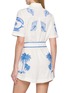 Back View - Click To Enlarge - FARM RIO - Shell Print Tie Waist Romper