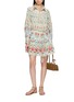 Figure View - Click To Enlarge - FARM RIO - Printed Scalloped Hem Shirt Dress