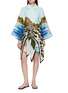 FARM RIO Wrap Waist Printed Shirt Dress