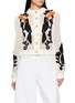 FARM RIO Embroidered Open Knit Cardigan