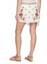 Back View - Click To Enlarge - FARM RIO - Embroidered Scarf Mini Skirt