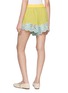 Back View - Click To Enlarge - FARM RIO - Parrot Broderie Anglaise Drawstring Shorts