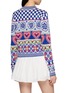 Back View - Click To Enlarge - FARM RIO - Patterned Button Up Cardigan