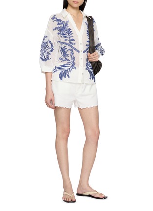 Figure View - Click To Enlarge - FARM RIO - Nina Embroidered Blouse