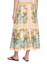 Back View - Click To Enlarge - FARM RIO - Royal Sea Print Scalloped Trim Tie Waist Shirt Dress