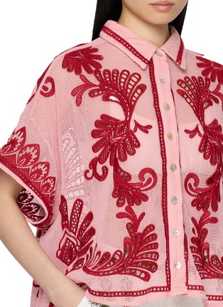  - FARM RIO - Embroidered Cut Out Shirt