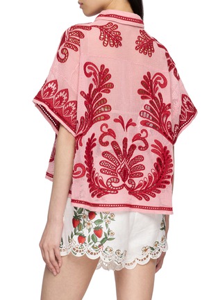 Back View - Click To Enlarge - FARM RIO - Embroidered Cut Out Shirt