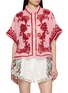 FARM RIO Embroidered Cut Out Shirt